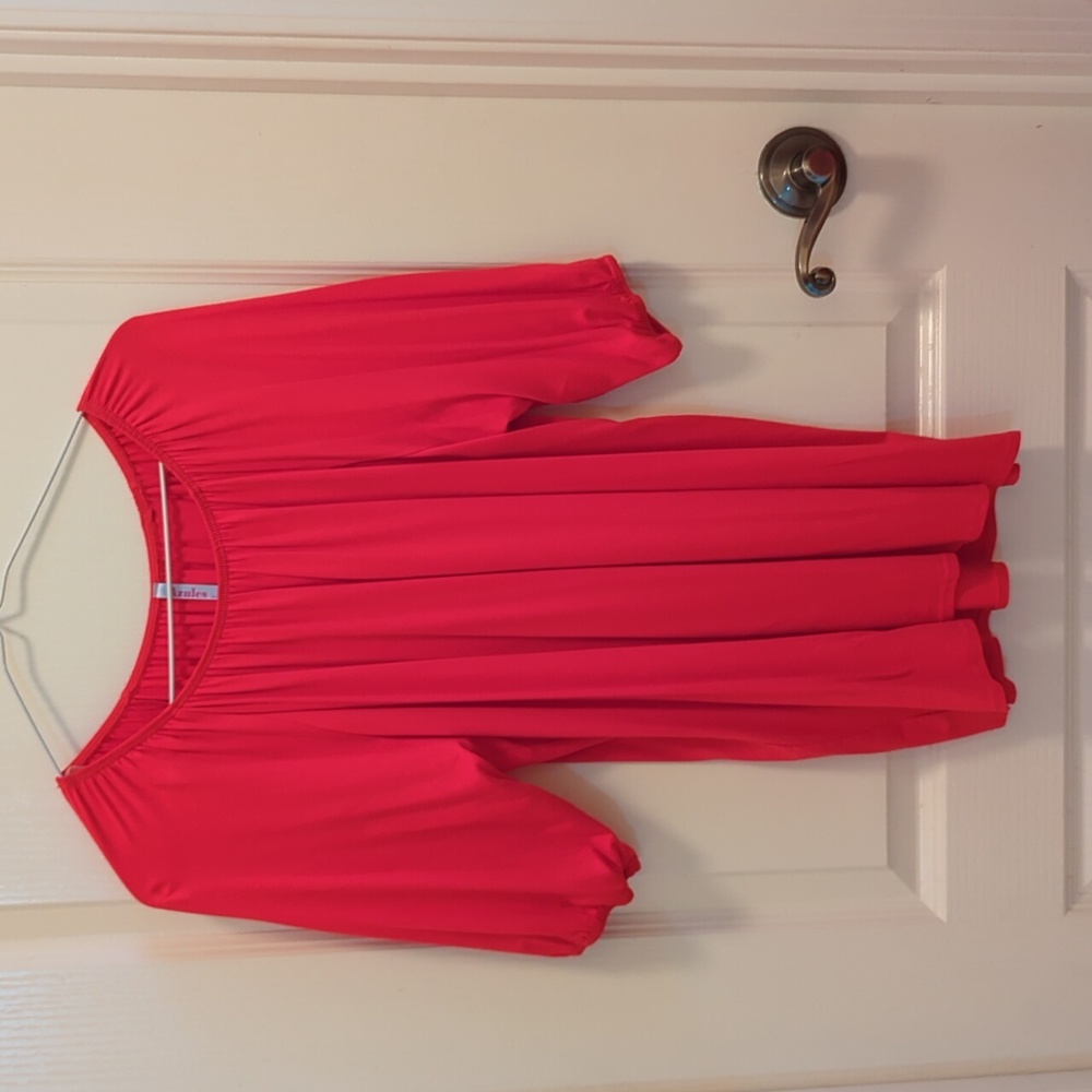 Casual Red Blouse